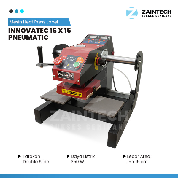 Serupa Mesin Heat Press Label INNOVATEC 15 X 15 Pneumatic Double Slider